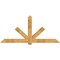 Ekena Millwork Kennewick Rough Sawn Timber Gable Bracket, Western Red Cedar, 96"W x 44"H x 6"D x 6"F, 11/12 Pitch GBW096X44X0606KEN00RWR - alternate 1